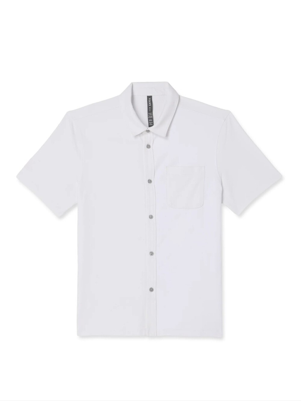NWT Men's Vuori S/S Ponto Button Down in White and Size Medium